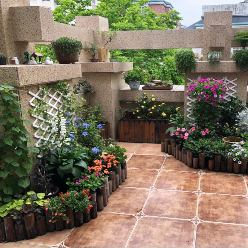 Антикоррозийные деревянные небольшой бамбуковый забор барьер балкон