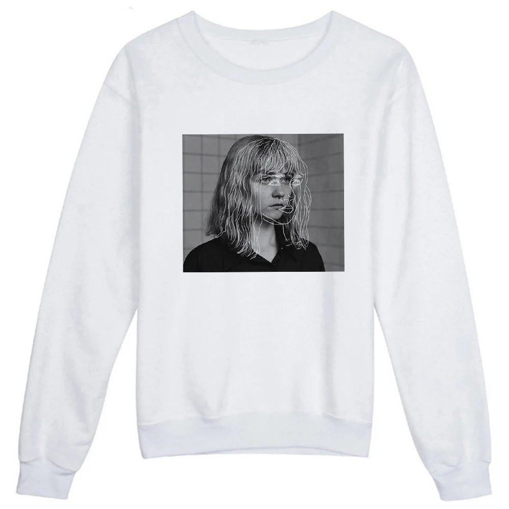 

Aesthetic Print The End Of The World Women Oversized Hoodie Spring Autumn Long Sleeve Hoodies Ropa Harajuku White Sudadera mujer