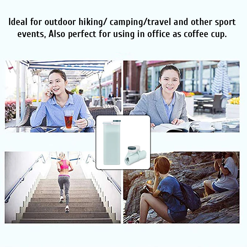 600 мл складная дорожная бутылка для воды портативный складной Спорт на открытом