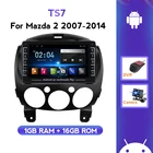 Автомобильный GPS-навигатор, стереоплеер для MAZDA 2 Mazda2 2007-2014, HD-камера заднего вида, Поддержка рулевого колеса, Carplay, Wi-Fi