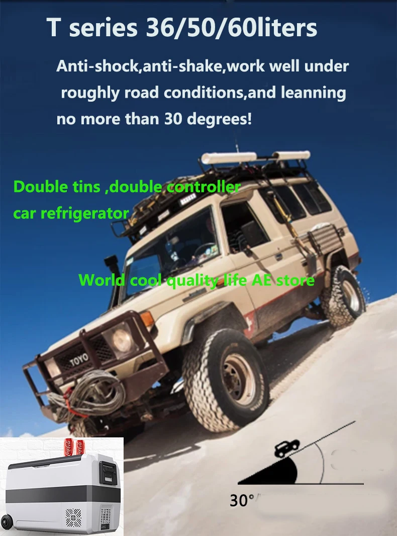 50 л автомобильный холодильник Alpicool 12 В компрессор портативный быстрое
