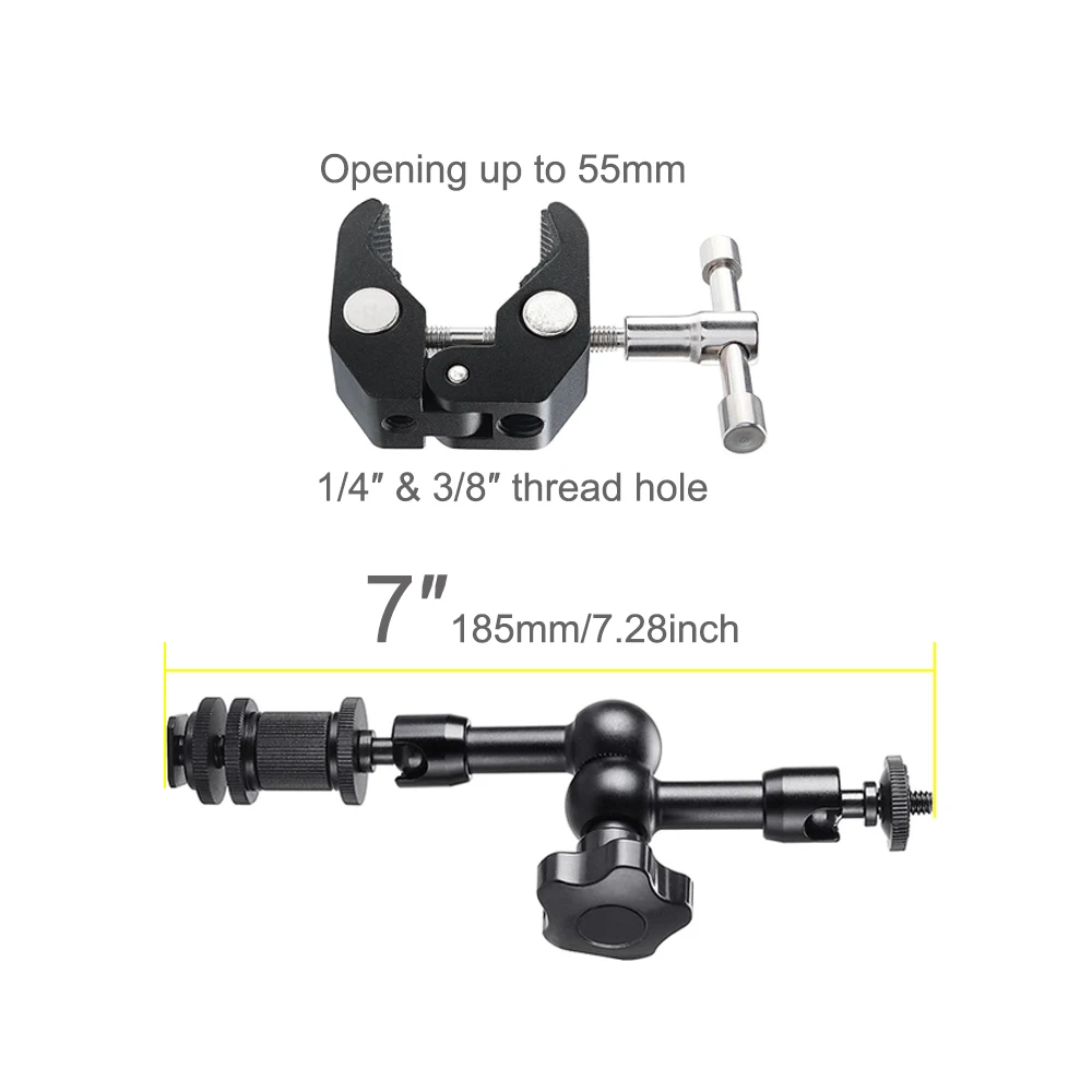 7 дюймовый металлический Регулируемый фрикционный шарнирный магический рычаг