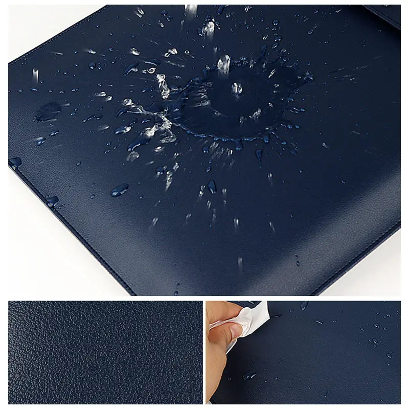 

Soft PU Leather Laptop Sleeve Stand Cover For Macbook Air Pro 13.3 14 15.6 inch Laptop Bag Notebook Tablet Case For Xiaomi DELL