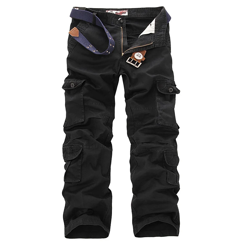 

2021 Mens Military Cargo Pants Baggy Men Cotton Pants Casual Overalls Army Tactical Trousers no belts