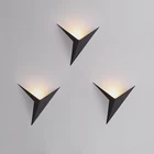 Современный светодиодный свет Треугольники Форма светодиодный настенные светильники Nordic Настенные светильники Гостиная прикроватная лампа 3W AC85-265V простой освещения