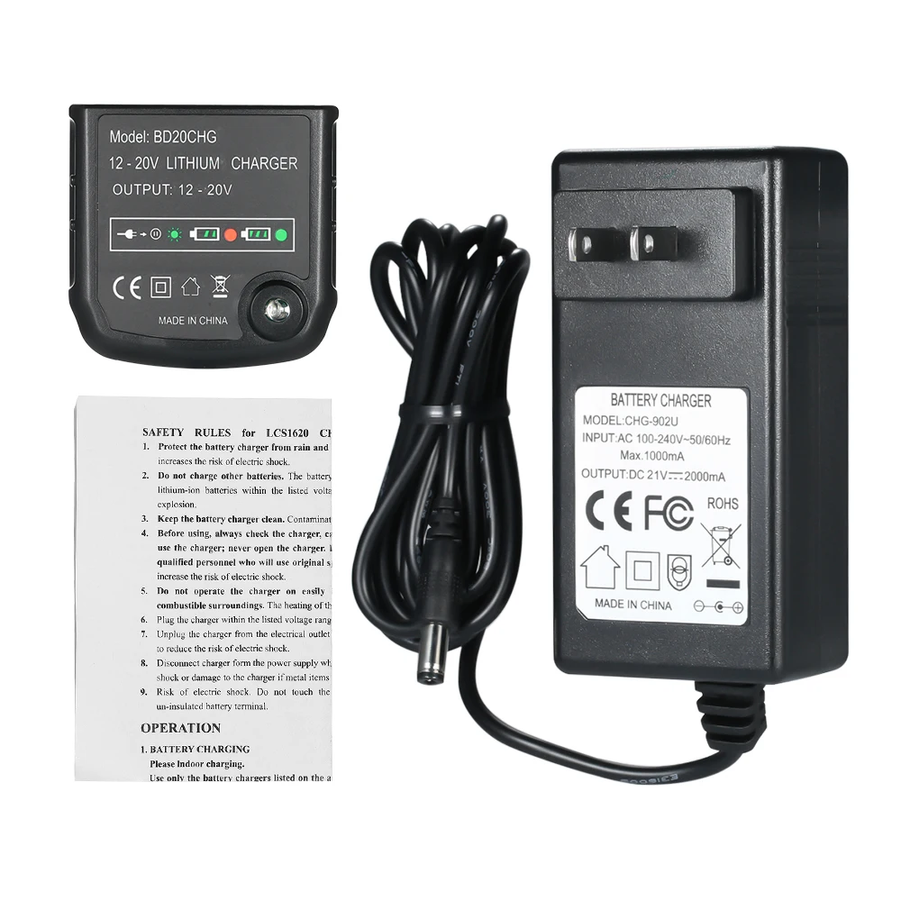 Зарядное устройство многовольтовое зарядное для Black & Decker 20V Max литиевая