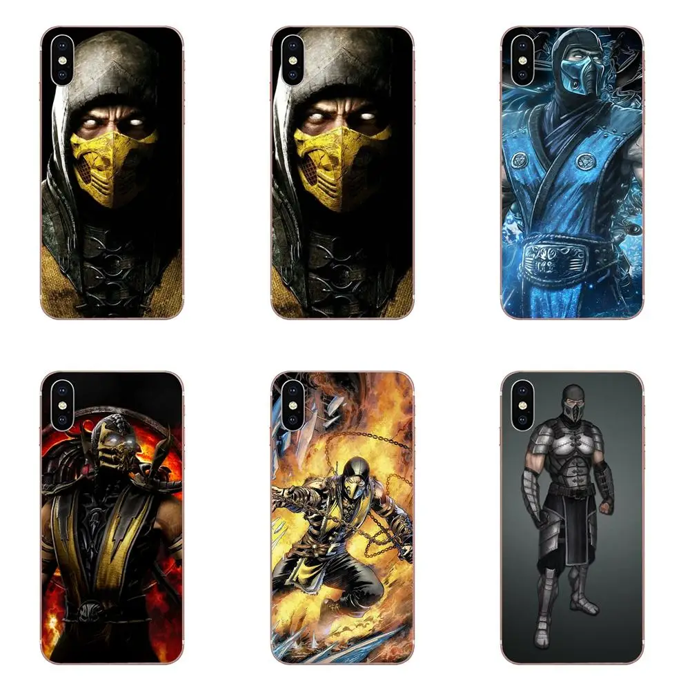 ТПУ чехол для телефона с принтом &quotскорпионов в Mortal Kombat Huawei Honor 4C 5A 5C 5X6 6A 6X7 7A 7C 7X8 8C