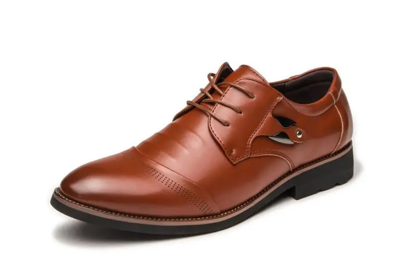 Мужская обувь сезон весна новая модель из натуральной кожи Цвет Черный размеры 39