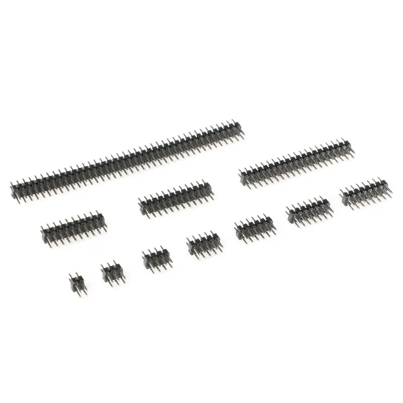 10 шт./лот двухрядный штырьковый разъем для печатной платы 2*2/3/4/5/6/7/8/10/12/20/40