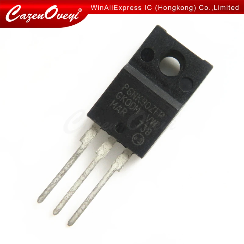 10 шт./партия STP6NK90ZFP STP6NK90ZF STP6NK90Z STP6NK90 P6NK90 6N90 TO220F в наличии