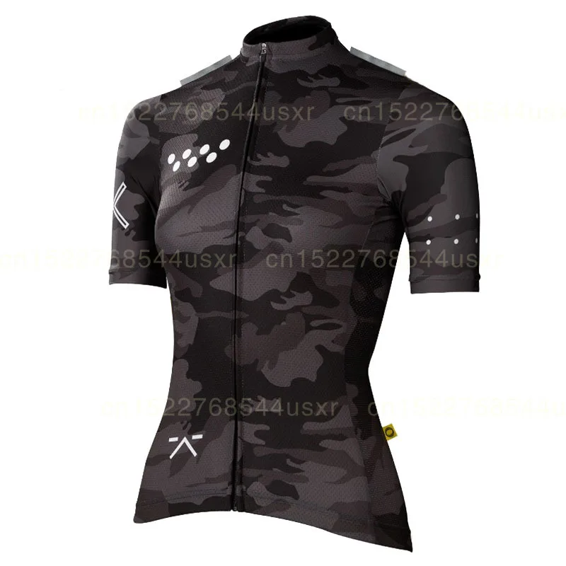 Футболка велосипедная педикюрная камуфляжная для женщин рубашка с коротким