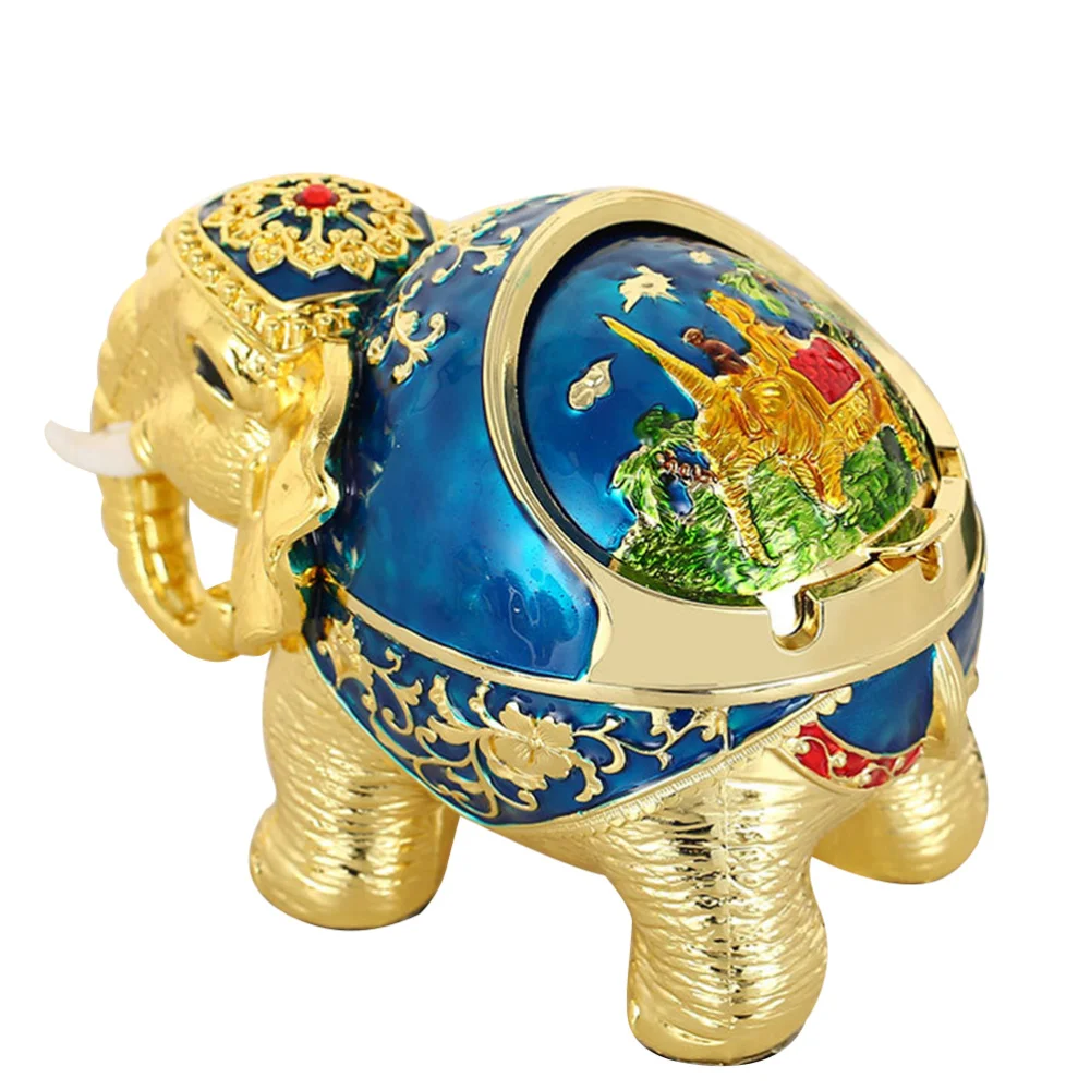 

1Pc Creative Elephant Ashtray Creative Office Ashtray Cigarette Butt Container