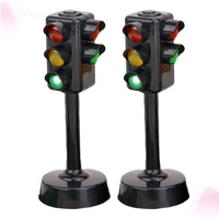 2pcs traffic signals lamp toy traffic lights toy early education playthings traffic sign model toy for home shop