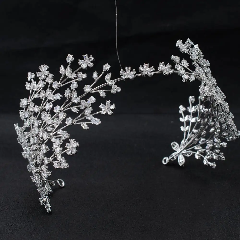 

Handmade 2020 New Cubic Zirconia Bridal Wedding Soft Headband Hairband Tiara Hair Jewelry Accessories Hairpieces CHA10055