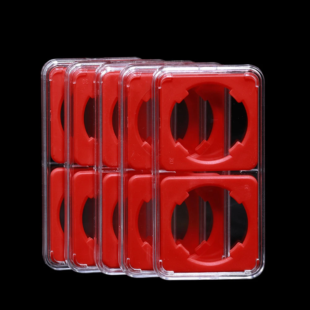 

4 * Coin Collection Cases 30mm Commemorative Coin Collection Slab Display Storage Case Box Holder In Stock