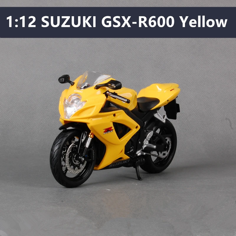 SUZUKI GSXR600 Maisto 1:12 Suzuki GSX1300R моделирование сплав мотокросса серии авторизованный игрушечный мотоцикл автомобиль Коллекционирование подарки - Цвет: SUZUKI GSXR600