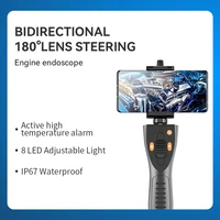 two way 180%c2%b0rotation hd endoscope inspection camera articulating borescope pipe camera with led light for android iphone pc