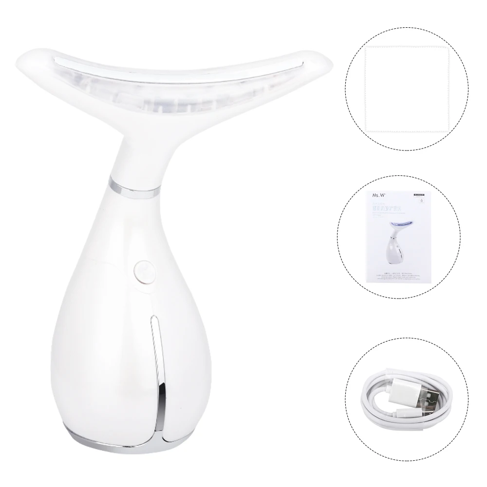 

Neck Face Beauty Device 3 Colors LED Photon Therapy Skin Tighten Reduce Double Chin Anti Wrinkle Remove Skin Care Tools