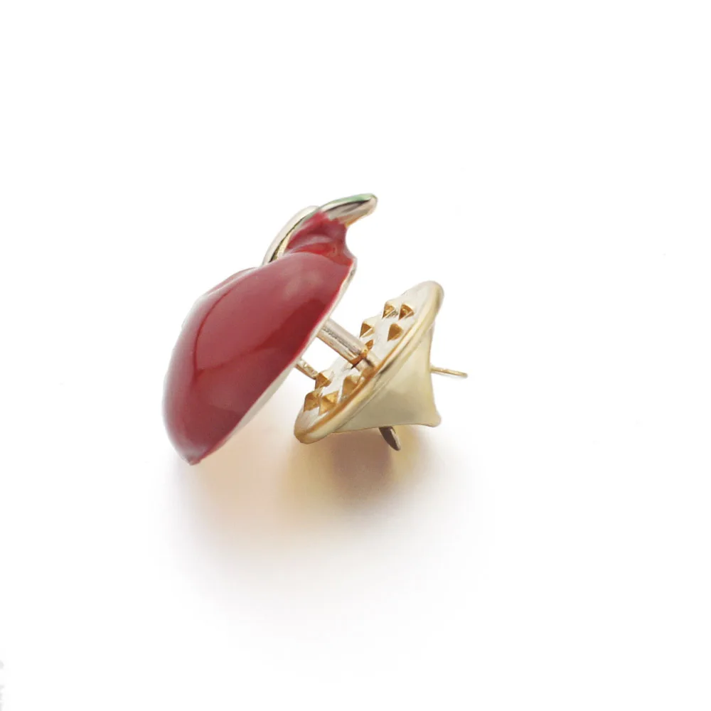 Dalaful Милая женская рубашка воротник брошь булавки красный кристалл украшение