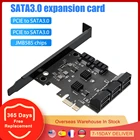 PCIe X1 на SATA 58162024 порты PCI-E X4 X16 на SATA 3,0 6Gbp адаптер карта расширения для майнера BTC ETH