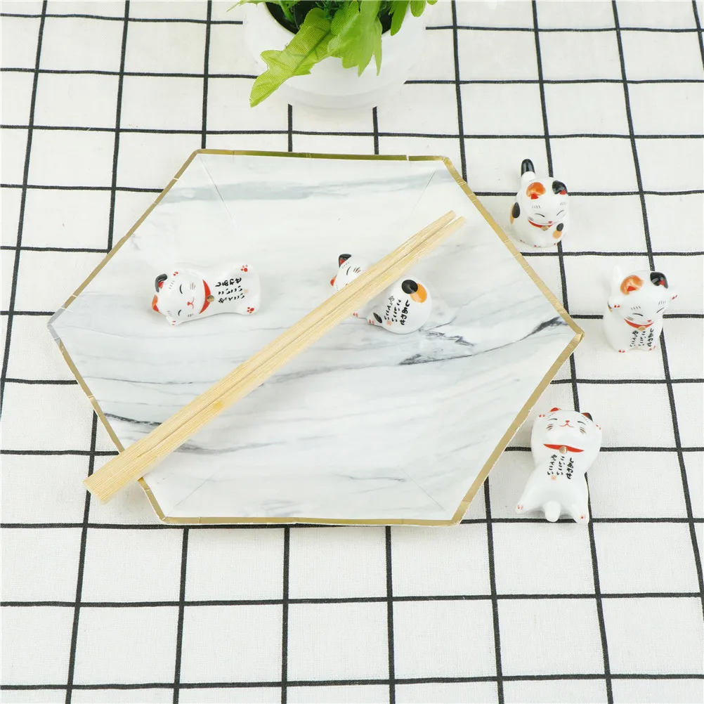 1 шт. 7 форм японские палочки для еды керамические Lucky Cat Home Hotel | Дом и сад
