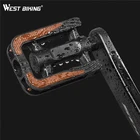 Велосипедные педали WEST BIKING 2 шт., Нескользящие, светоотражающие, плоский корпус из ПП, аксессуары для горных велосипедов