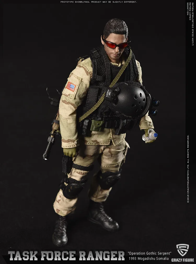CrazyFigure LW005 1/12 спецназ дельты США мастер-солдат Рейнджерс Целевая группа 199" операция Готическая змея"