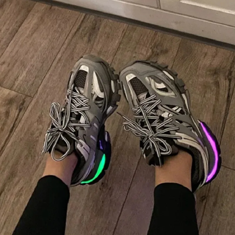 

2021 new men shoes zapatillas de hombres de marca Hombre zapatillas High Quality Fluorescent Celebrity Classic platform sneakers