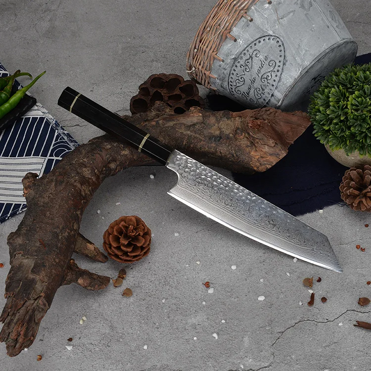 Нож из дамасской стали EVERRICH 9 дюймов Kiritsuke суперострый кухонный нож с рукояткой