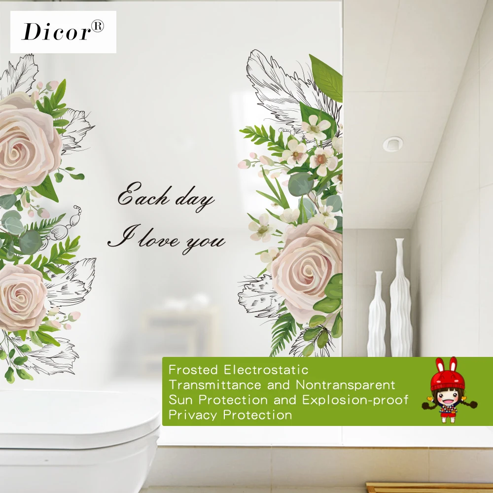 Антистатическая липкая пленка для окон матовая непрозрачная уединенная