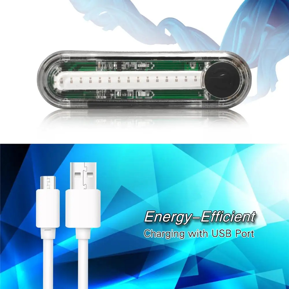 Dstyles USB Перезаряжаемый водонепроницаемый задний светодиодный фонарь высокой