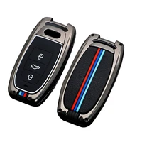 car key case full cover protector holder shell for audi a6 a7 a8 a4 a5 b5 b6 q7 tt r8 s5 s7 auto styling keychain accessories
