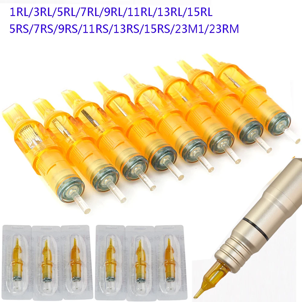 Иглы круглые одноразовые для татуажа 20 шт./лот