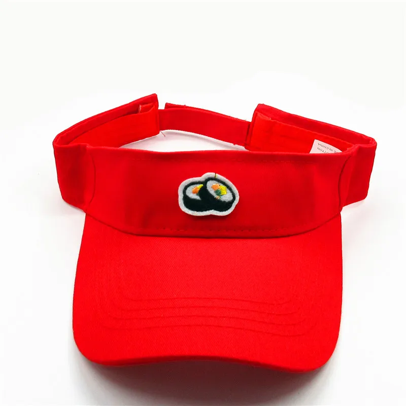 

Sushi embroidery Visors Baseball Cap Adjustable Snapback cap for men and women 148