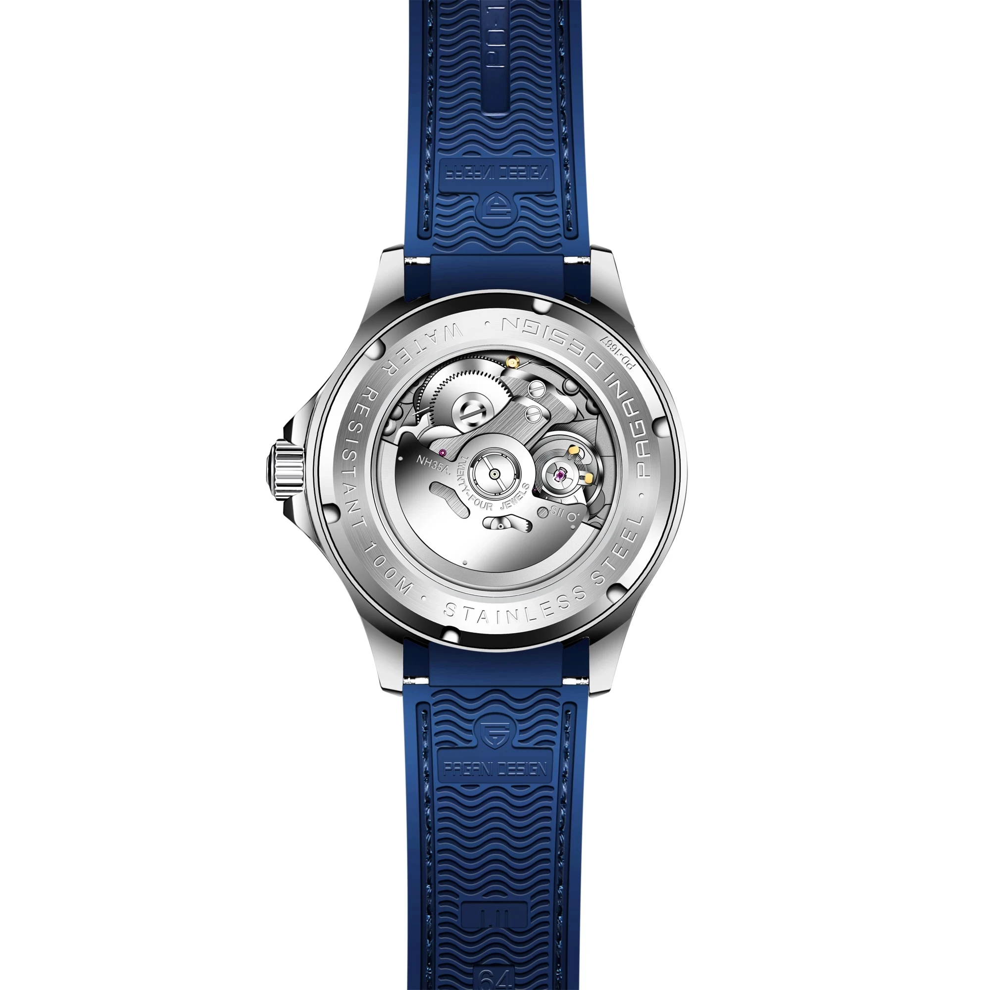 

PAGANI DESIGN Seamaster Fashion Brand Silicone Mens Automatic Watch 007 Commander Men Mechanical Wristwatch Japan NH35A Watches