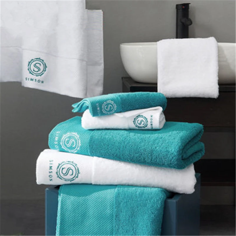 

Хлопковые вышитые банные полотенца для пятизвездочных отелей, уличные жаккардовые банные полотенца для мужчин и женщин, для семьи