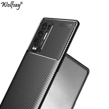 For Oppo Find X3 Neo Case Bumper Silicone Anti-knock Carbon Fiber Cover For Oppo Find X3 Neo Case For Oppo Find X3 Neo 6.55 inch
