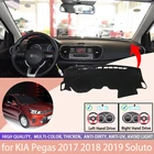 Коврик для приборной панели автомобиля, коврик для приборной панели для KIA Pegas 2017 2018 2019, автомобильный нескользящий солнцезащитный ковер Soluto