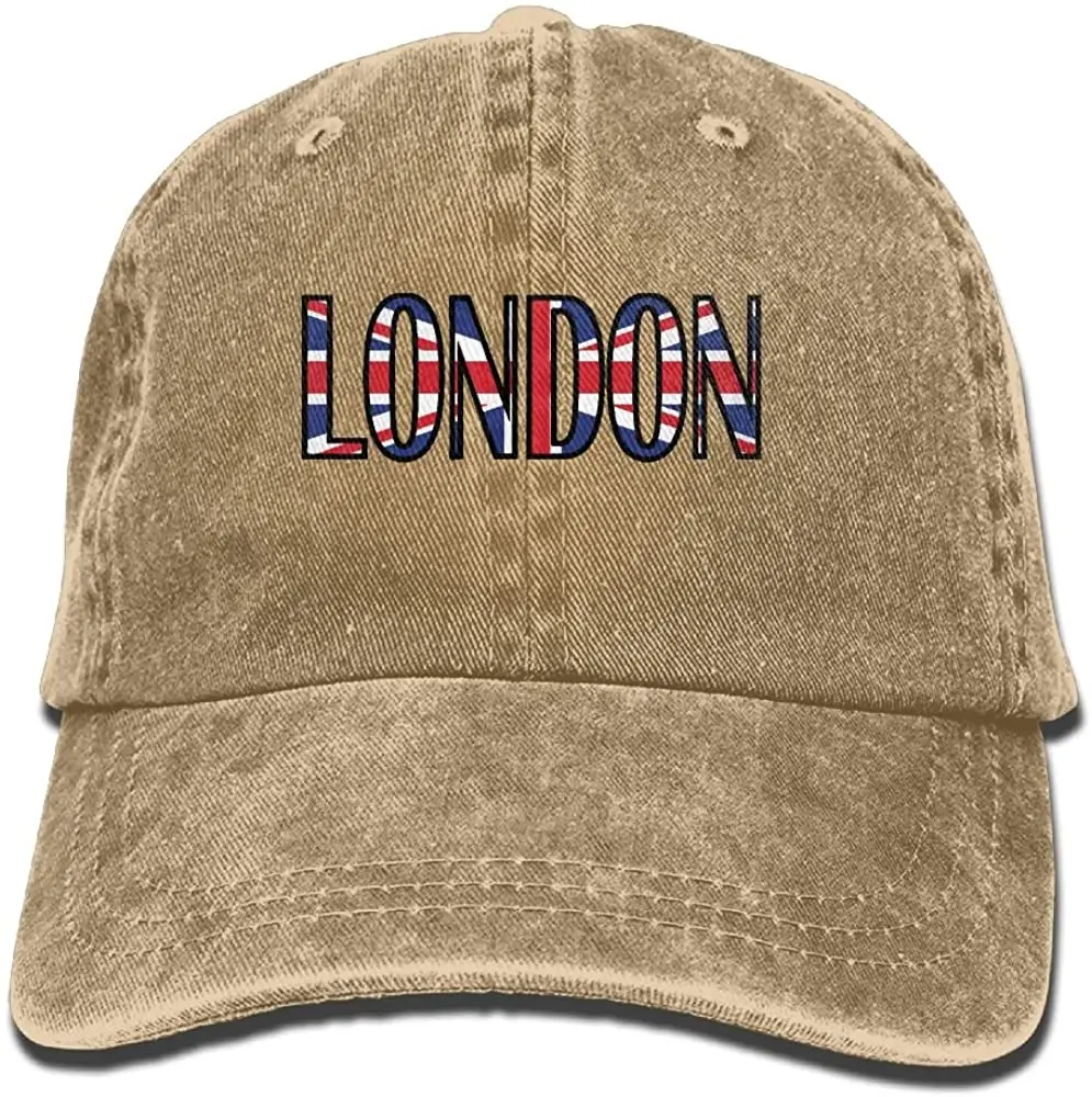 

Adults London Adjustable Casual Cool Baseball Cap Retro Cowboy Hat Cotton Dyed Caps