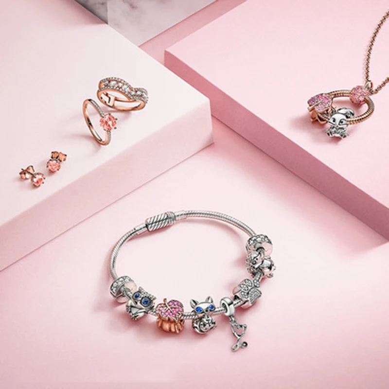 

2020 New Arrival Stethoscope Heart Dangle Charm Beads Fit Original Pan Charm Bracelet Jewelry Gift