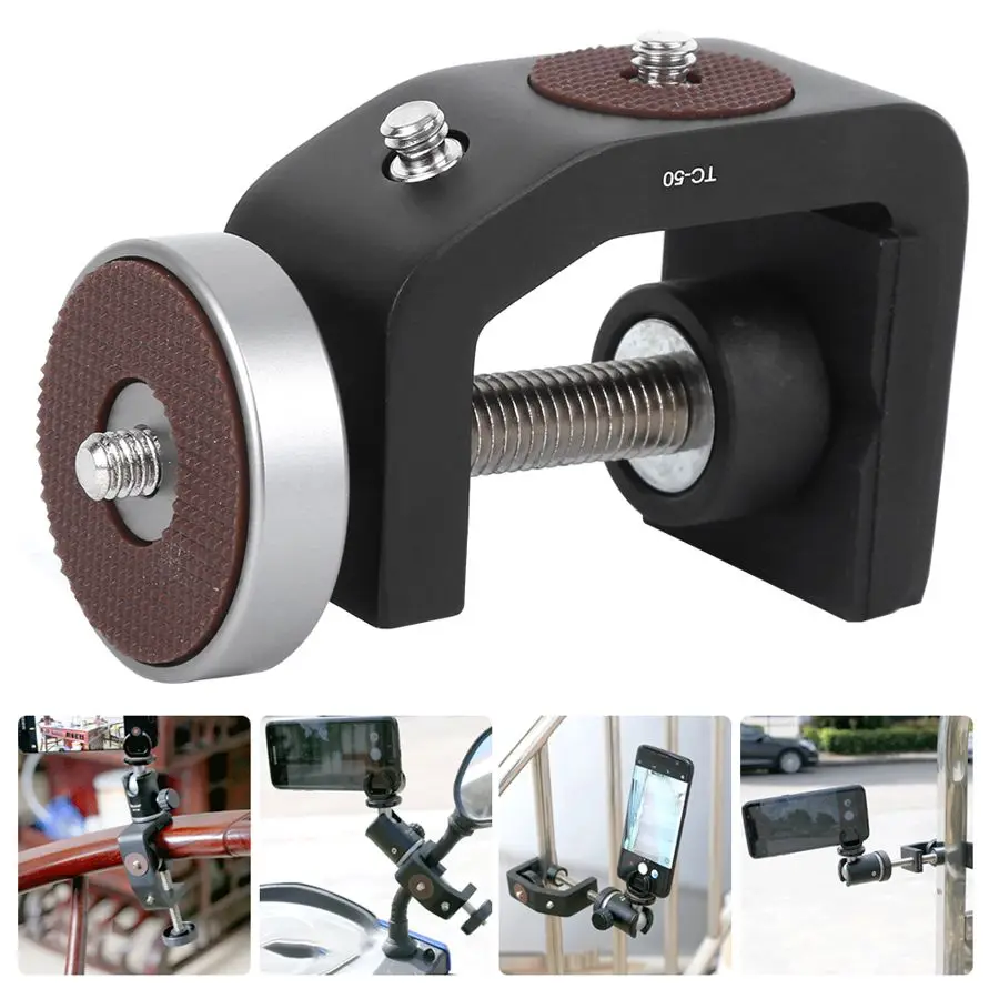 XILETU TC 50 Черный алюминиевый сплав Универсальный 1/4 дюймовый винтовой интерфейс C