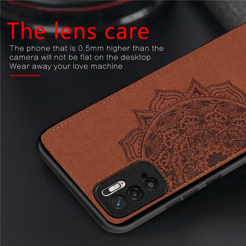 for xiaomi poco m3 pro case cover poco f3 x3 nfc soft tpu frame cloth fabric protective phone bumper for poco m3 pro 5g funda free global shipping