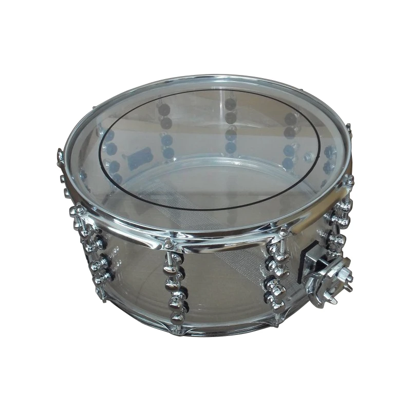

14*6.5 transparent acrylic snare drum with 2mm hoop