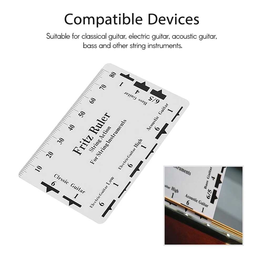 Гитарная струна экшн измеритель натяжения струн линейка высоты тона карты