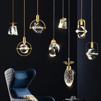 jmzm nordic crystal pendant light luxury art modern hanging lamp decoration living room kitchen villa led indoor chandelier lamp