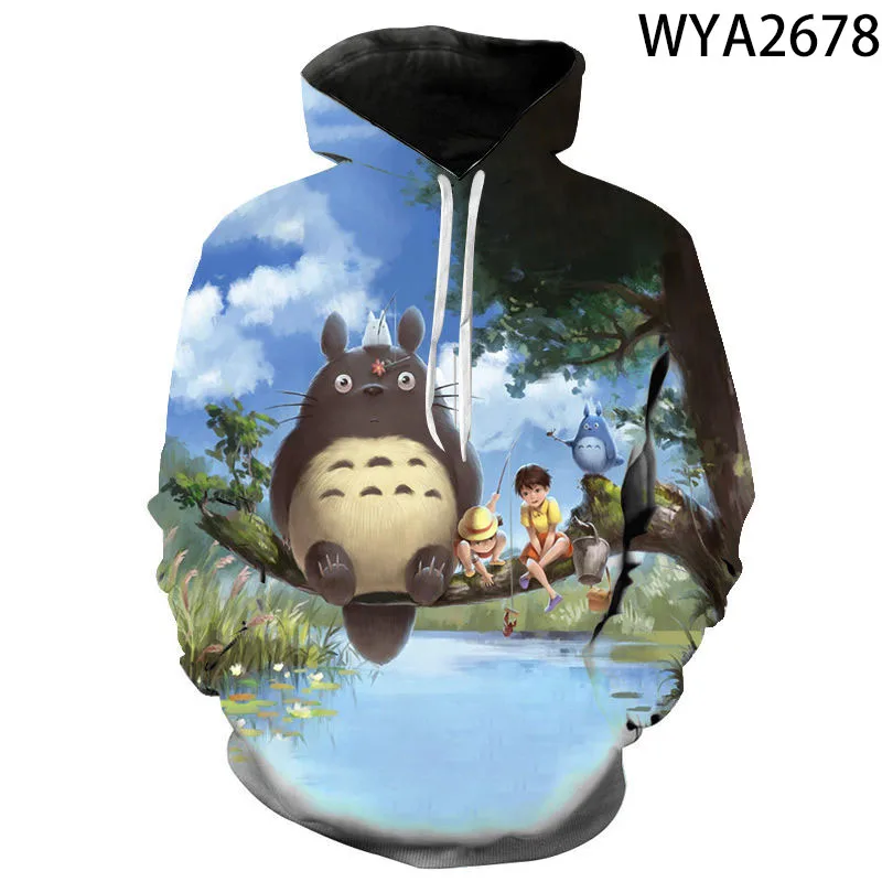 

Totoro Studio Ghibli Cute Anime Funny Cartoon Hoodies Women Harajuku Ullzang Kawaii Graphic Sweatshirt Winter Warm Hoody Female