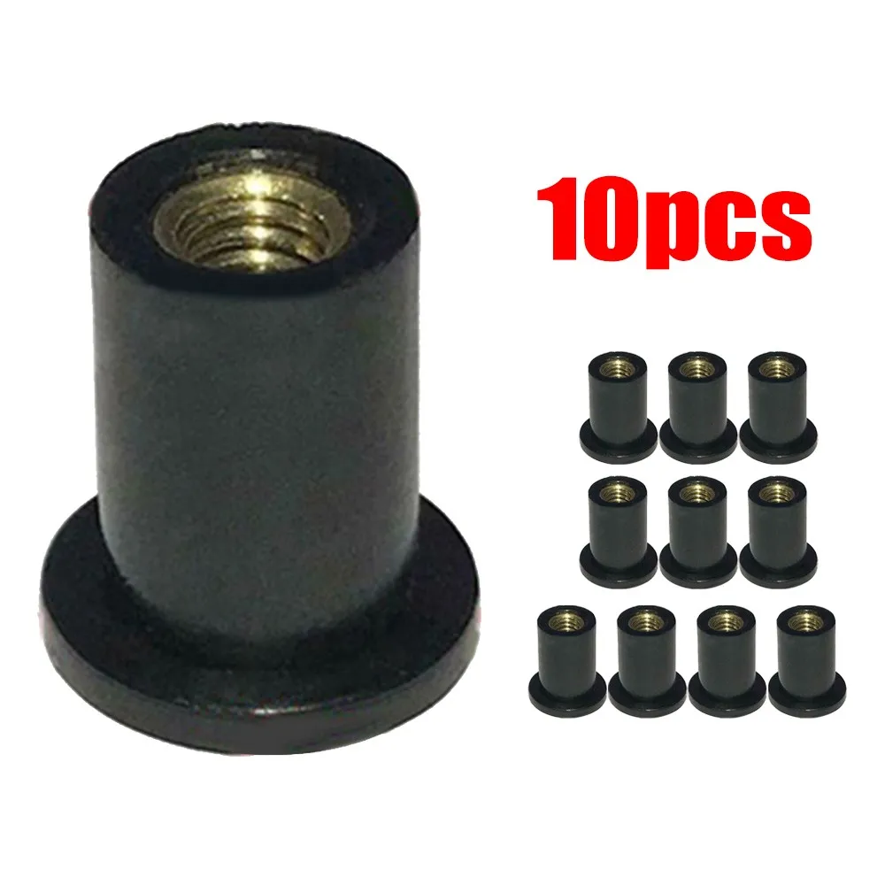 

10x Fairing Screws With Rubber Nut M4 Neoprene For Fairing Casement Motorcycle Universal Nut Suitable For Most Windshield