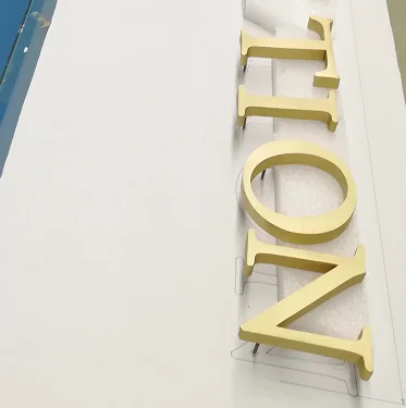 Почищенный щеткой Подгонянный металлический Канал Письма покрашенный