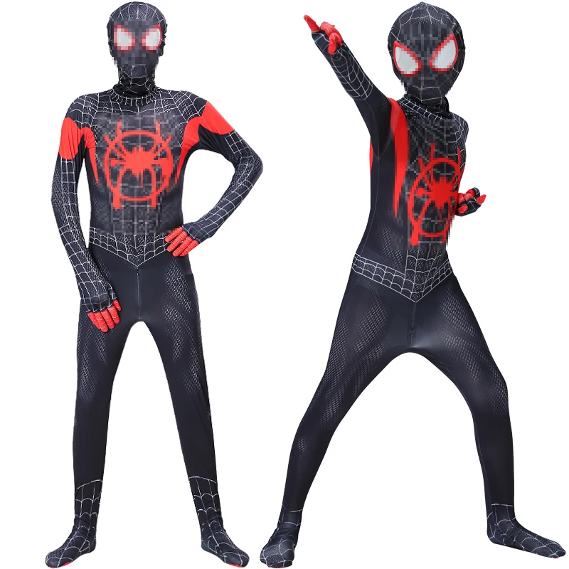 Костюм аниме Паук с маской для детей и взрослых Детский комбинезон косплея