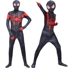 Костюм аниме Паук с маской для детей и взрослых, Детский комбинезон для косплея, рождественское платье для мальчиков и девочек, Хэллоуин, черный день рождения